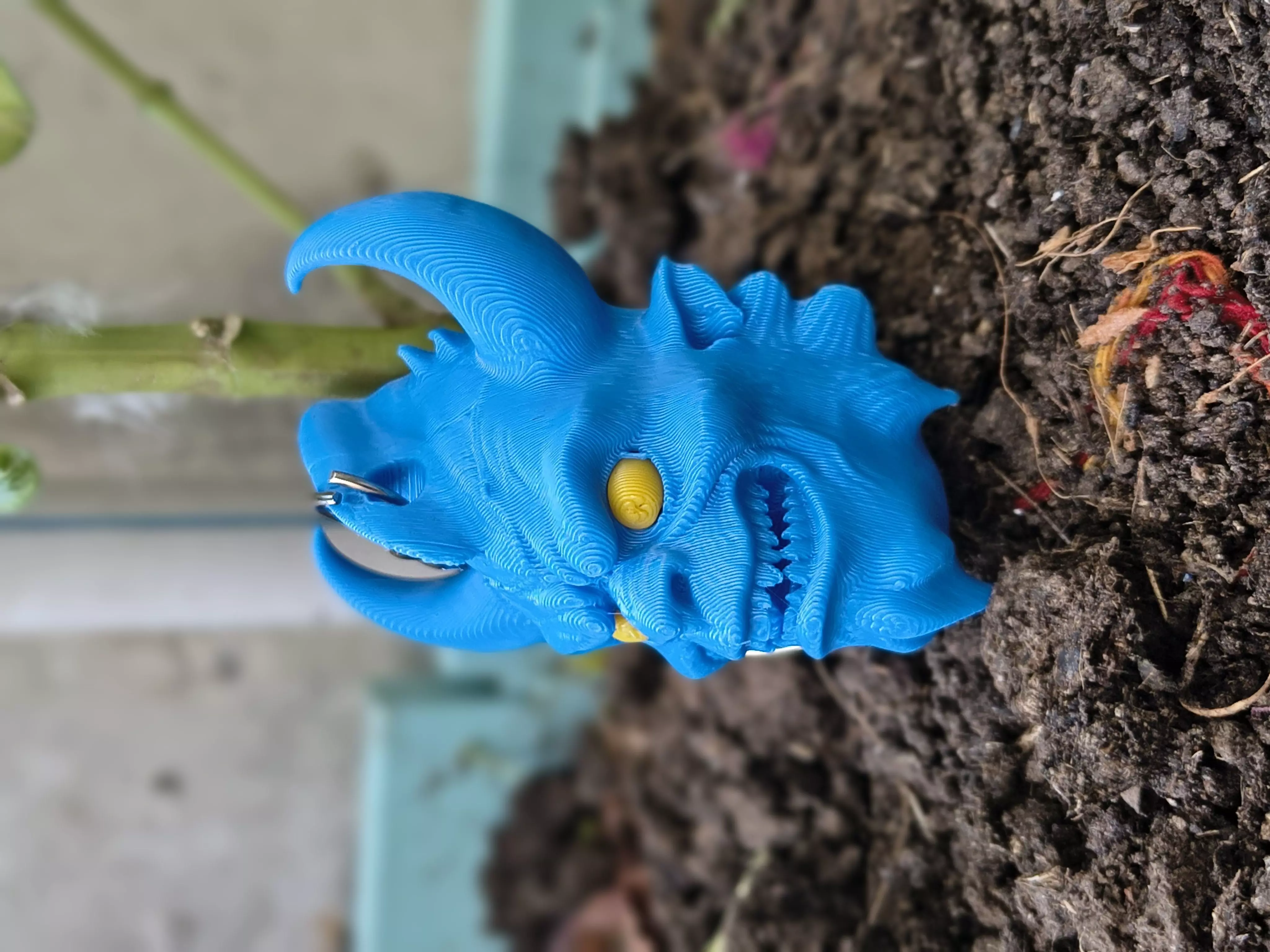 Flexi Halloween Chibi  Devil Head  Bone Combo 3D print model_3