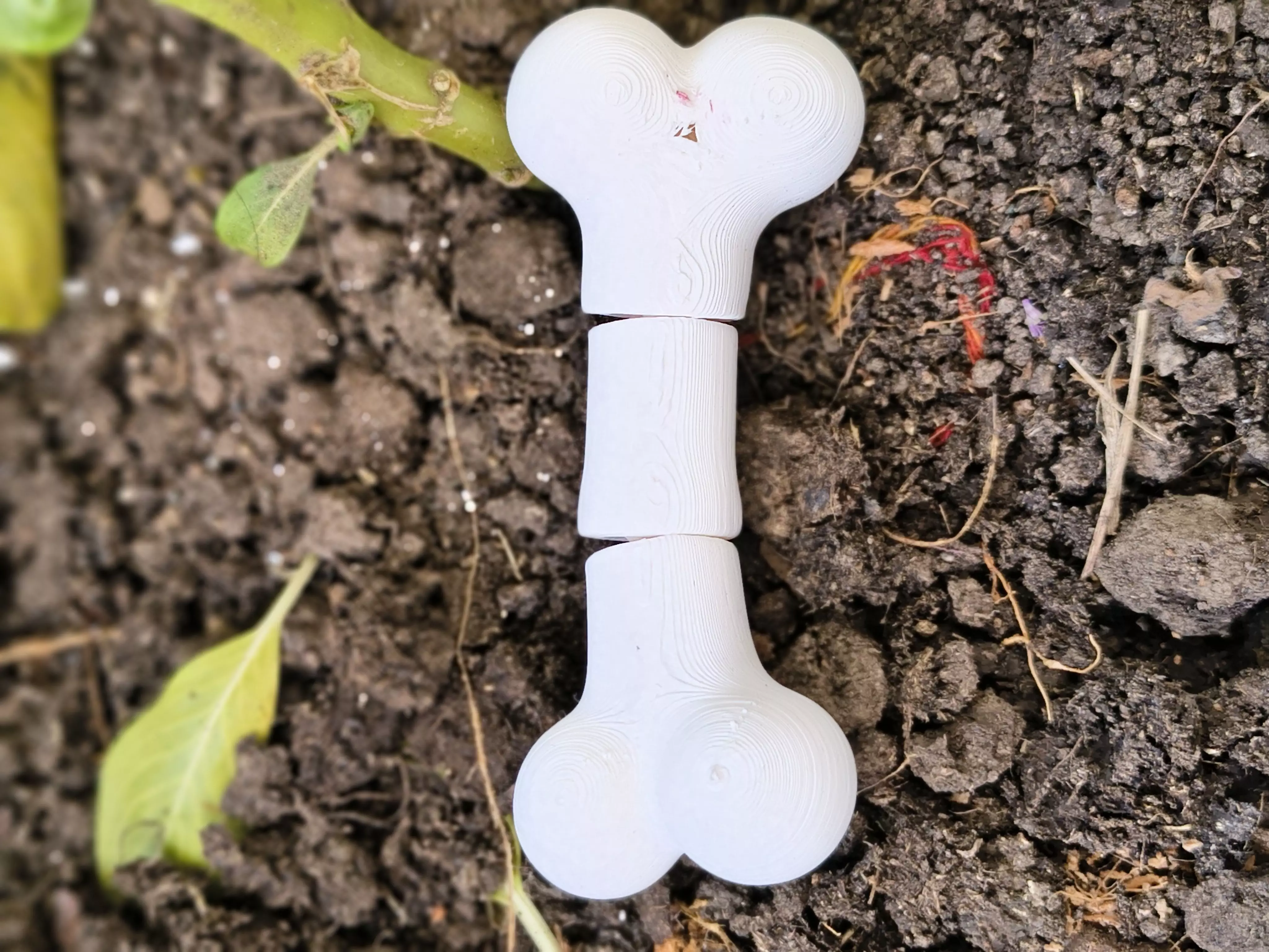 Flexi Halloween Chibi  Devil Head  Bone Combo 3D print model_4