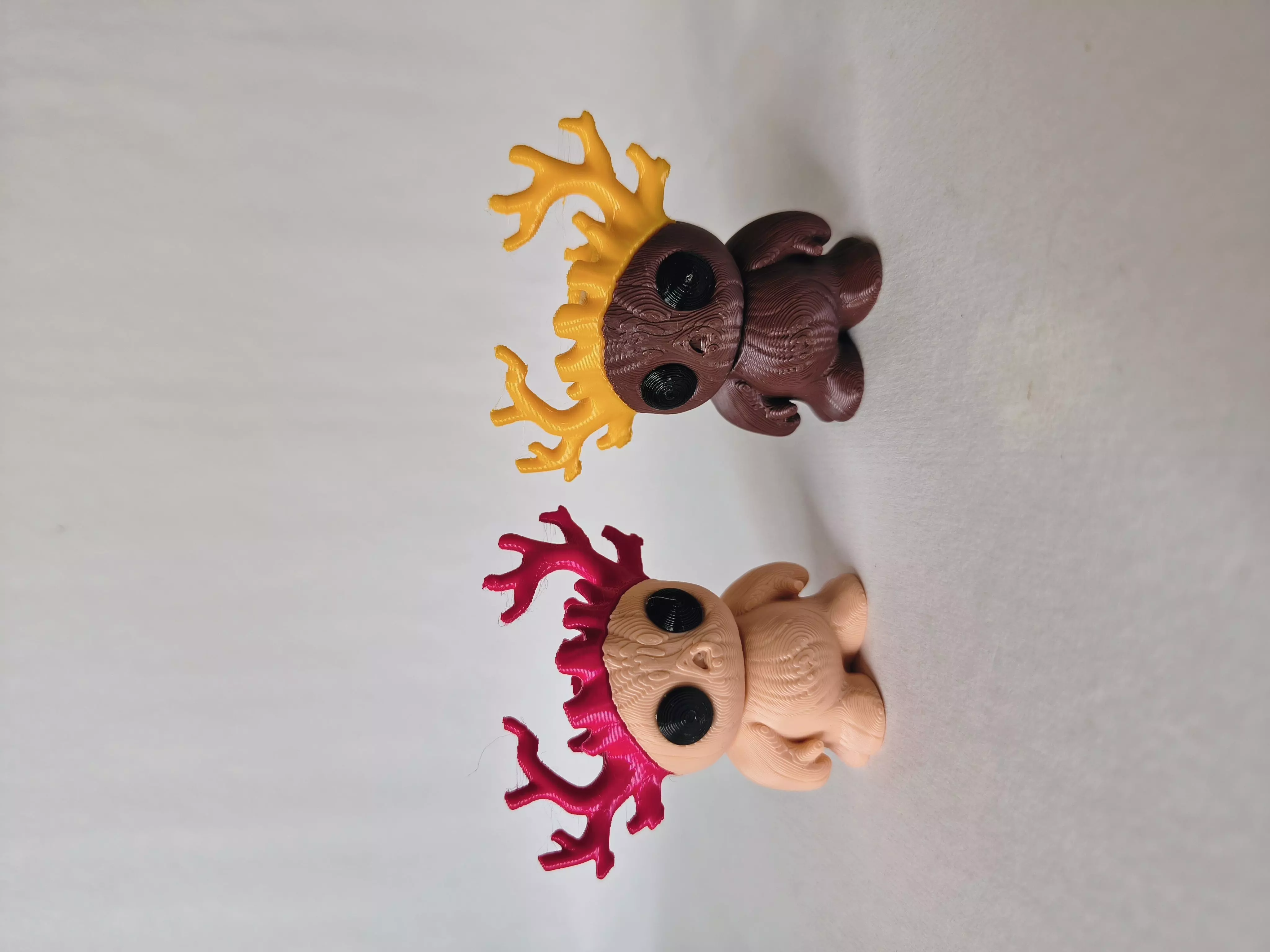 Flexi Spooky Tree Spirits  Articulated Modular  Keychain STL 3D print model_1