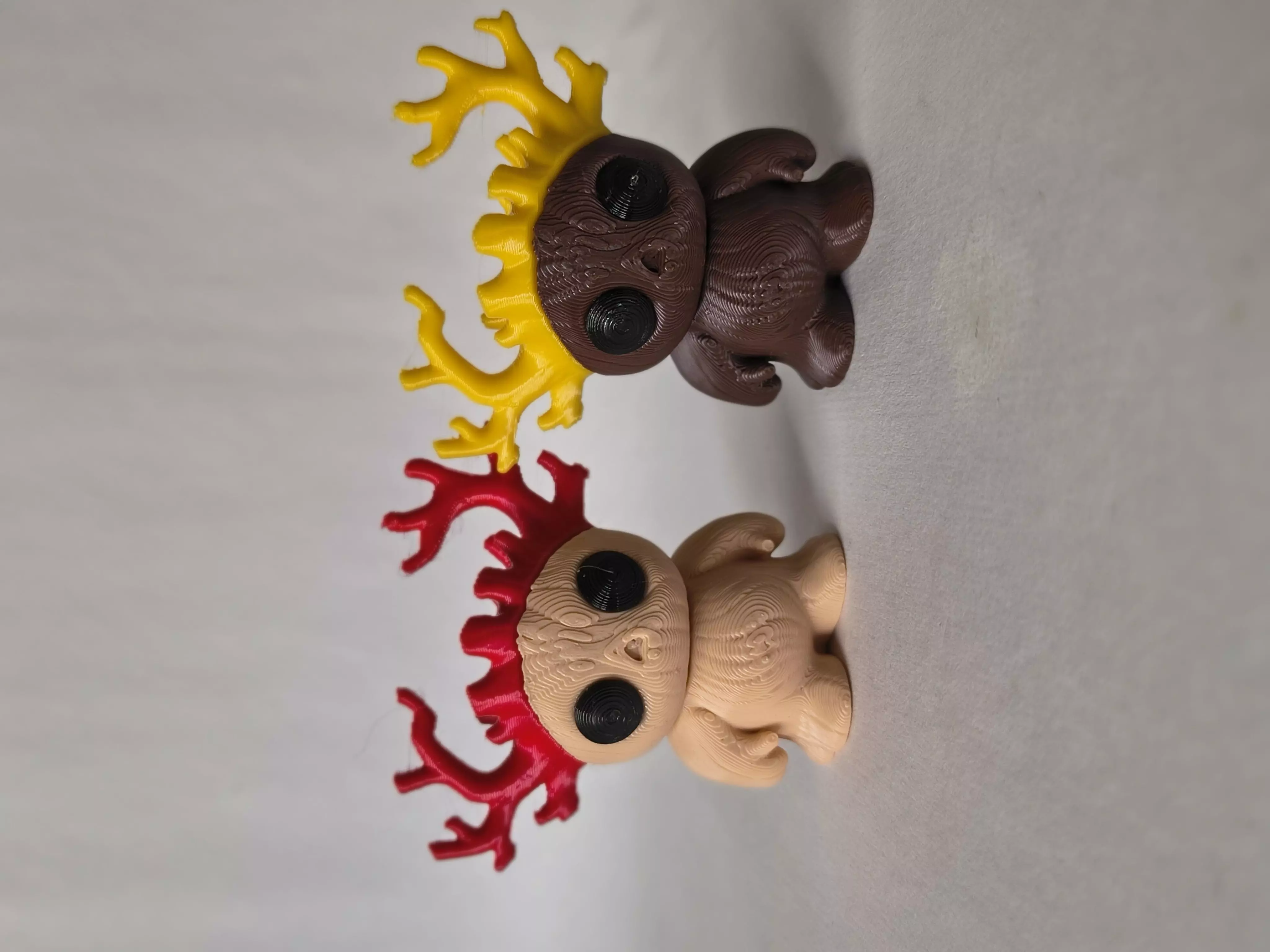 Flexi Spooky Tree Spirits  Articulated Modular  Keychain STL 3D print model_8