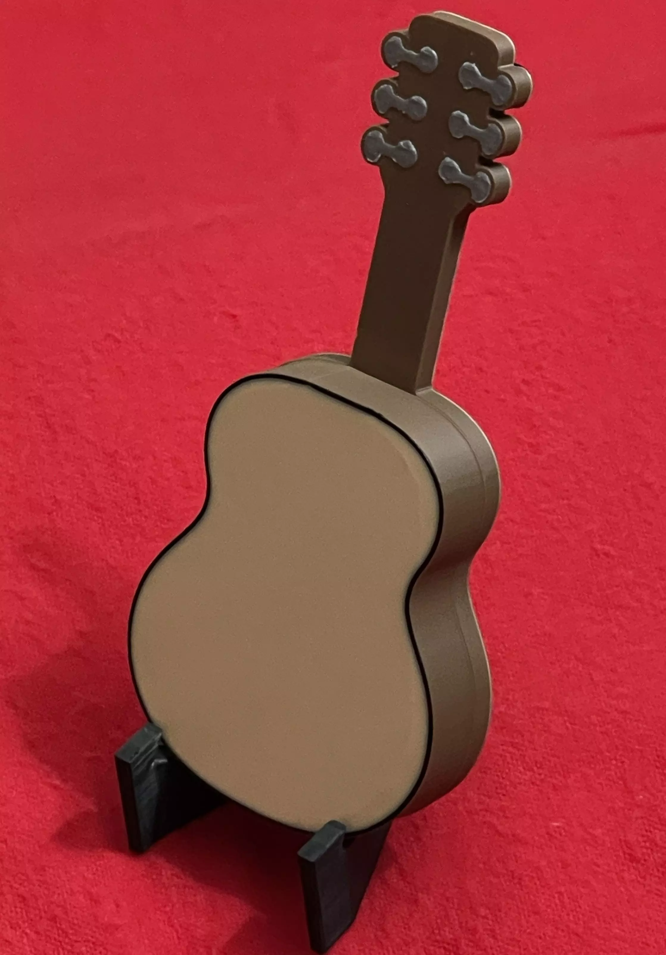 Mini Guitar Pick Holder with Magnetic Closure 3D print model_2