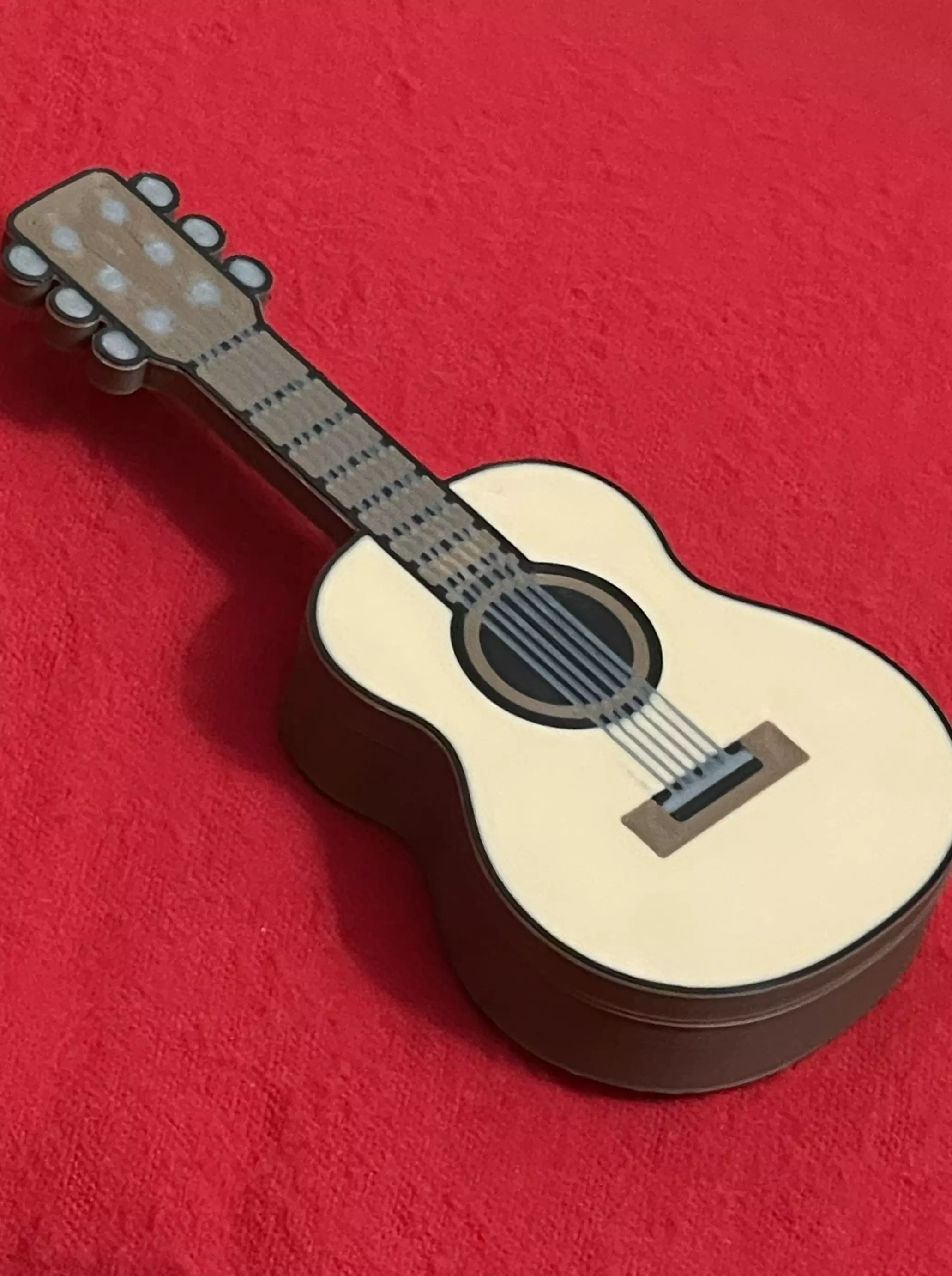 Mini Guitar Pick Holder with Magnetic Closure 3D print model_5