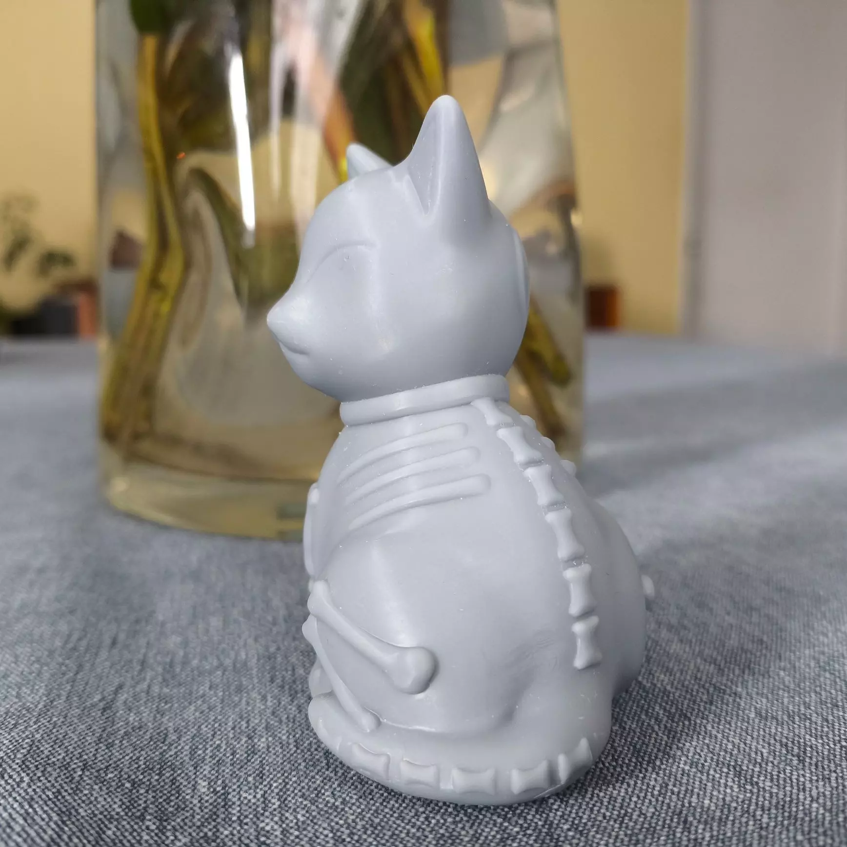 Cat With Bones 3D print model_3