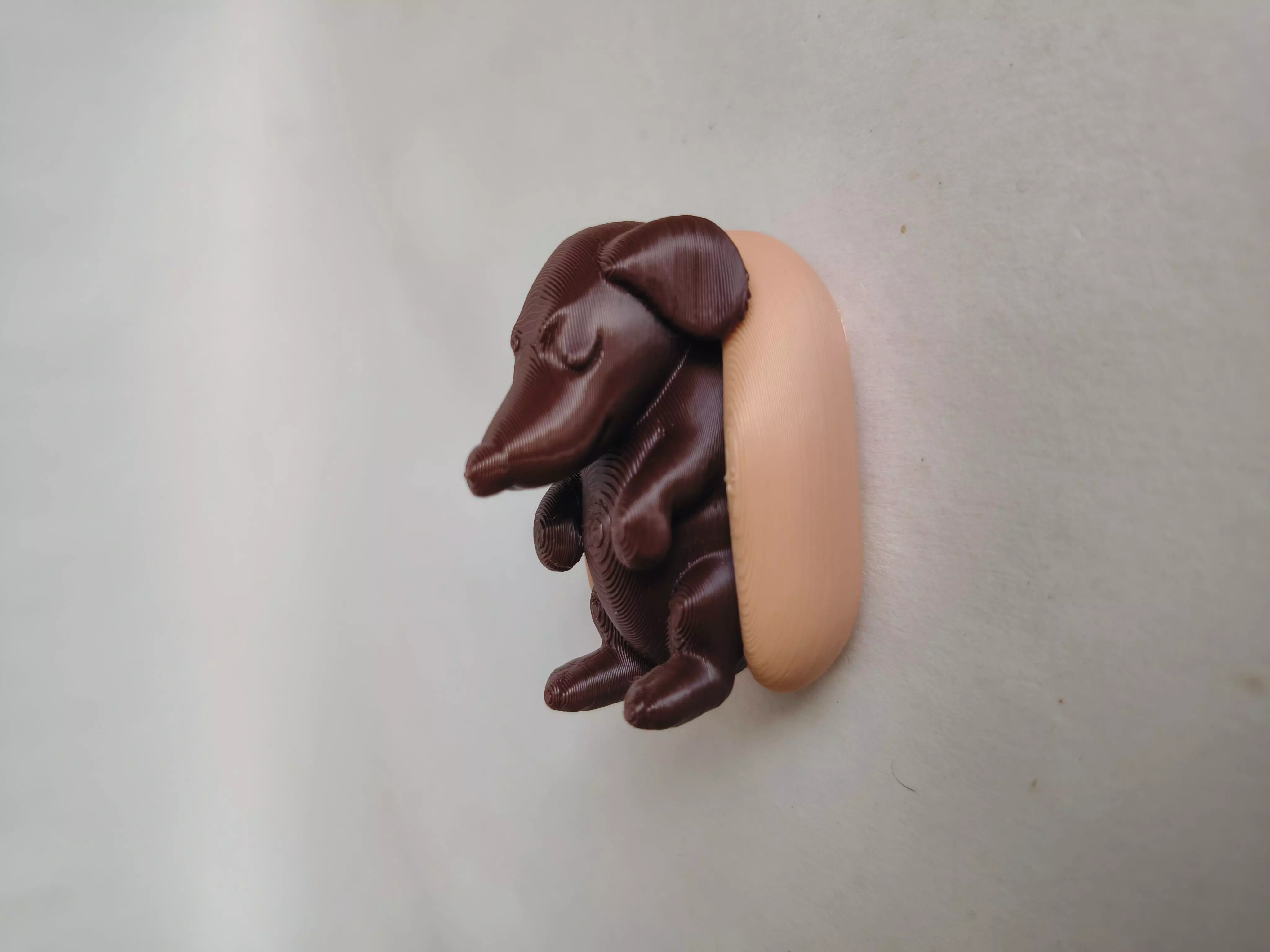 Hotdog Hound Adorable Dog in a Bun STL Model 3D print model_1