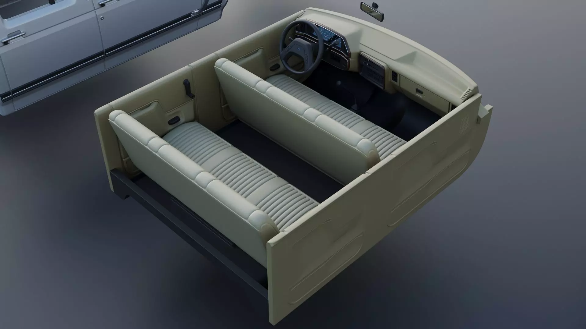 Pickup Truck F-350 Crew Cab 1987 3D print model_23