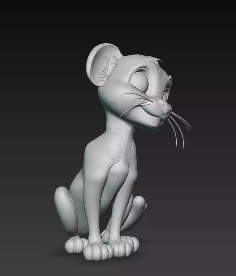 Cheetah - Stylized Cartoon Jungle Animal 3D Model 3D print model_8