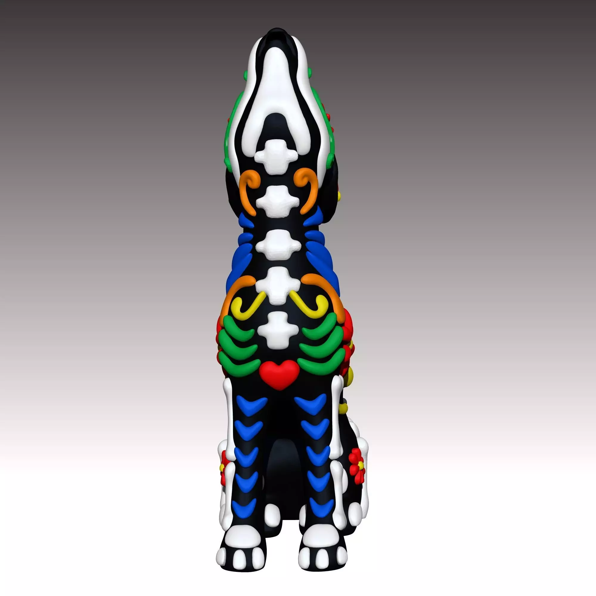 Alebrije porta incienso 3D print model_3