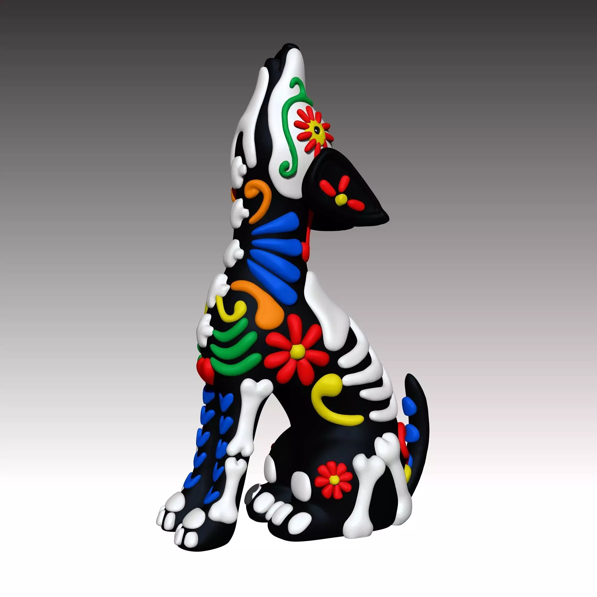 Alebrije porta incienso 3D print model_2