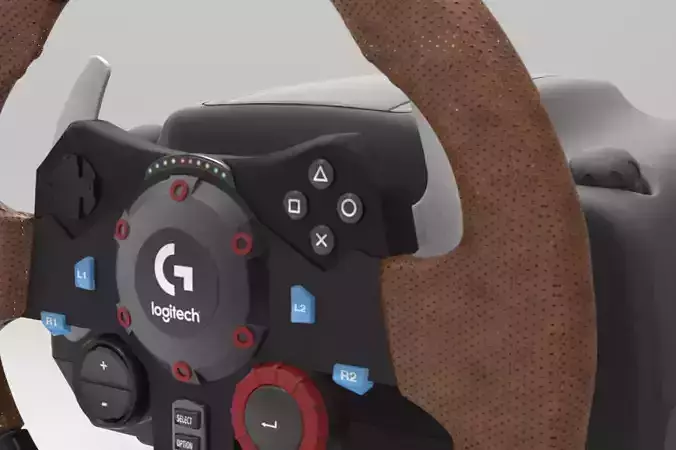 LOGITECH G29 Steering Wheel 3D model