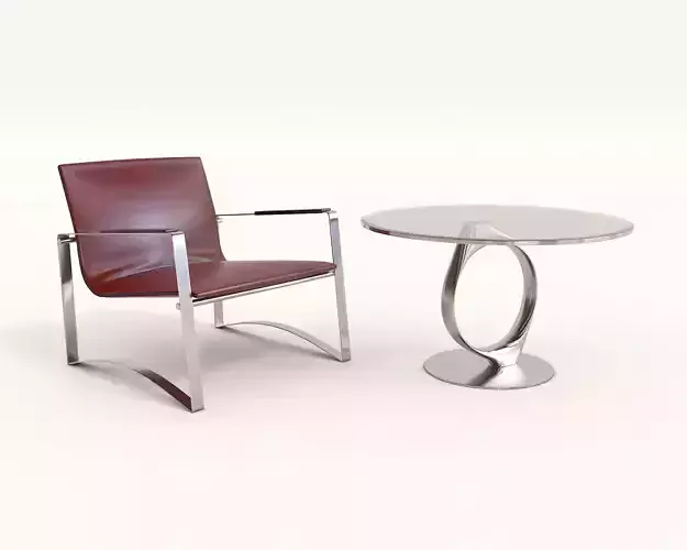 Modern Coffee Table and Armchair Set 23