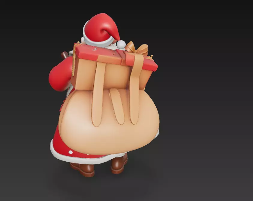 Grand Santa Claus - Premium Christmas Sculpture 3D Model 3D print model_5