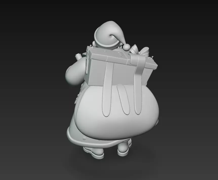 Grand Santa Claus - Premium Christmas Sculpture 3D Model 3D print model_7