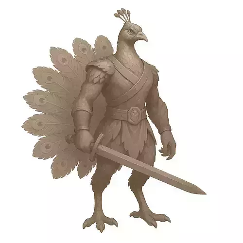 Peacock Humanoid 3D model