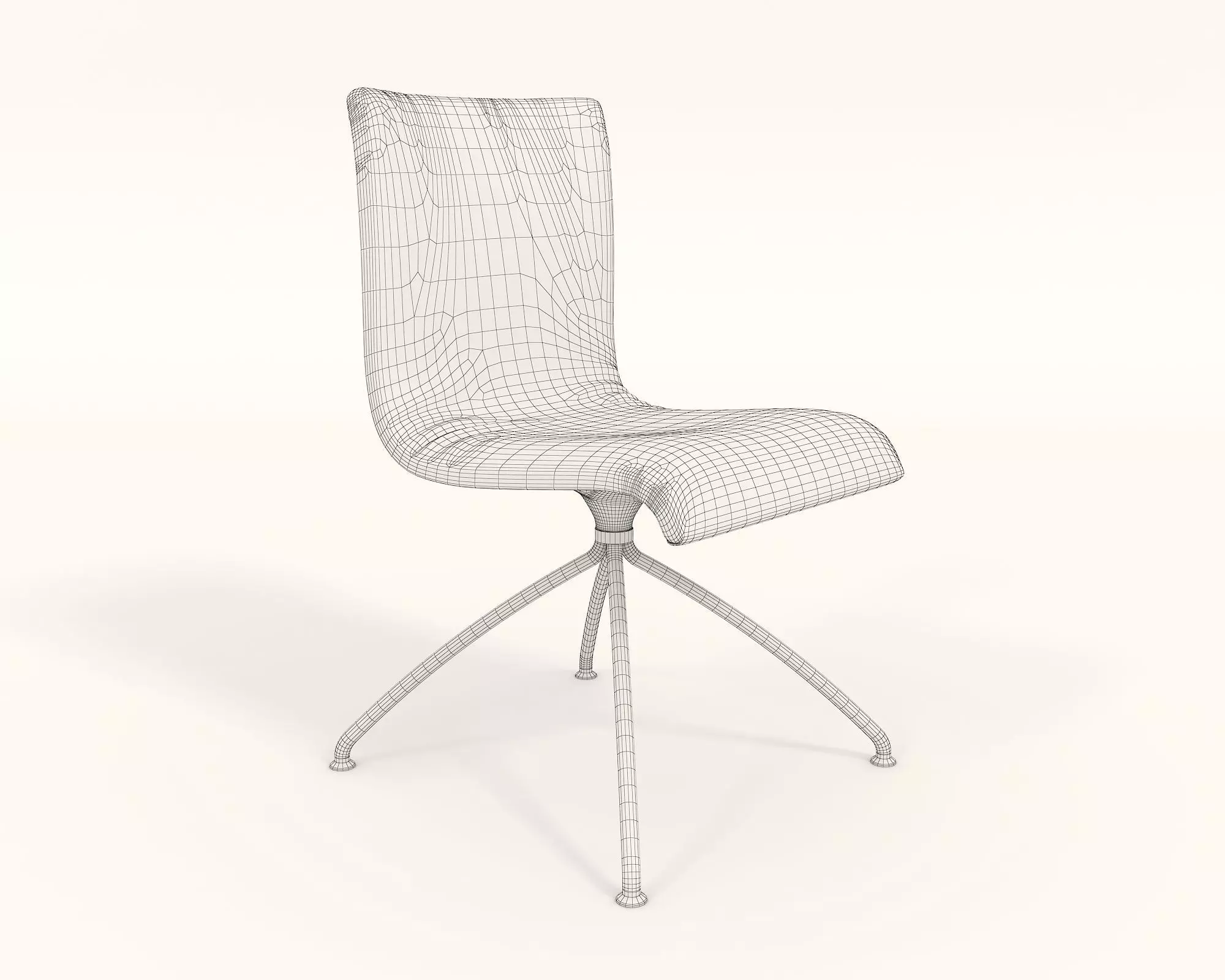 Modern Table and Chair Set 10 3D model_9