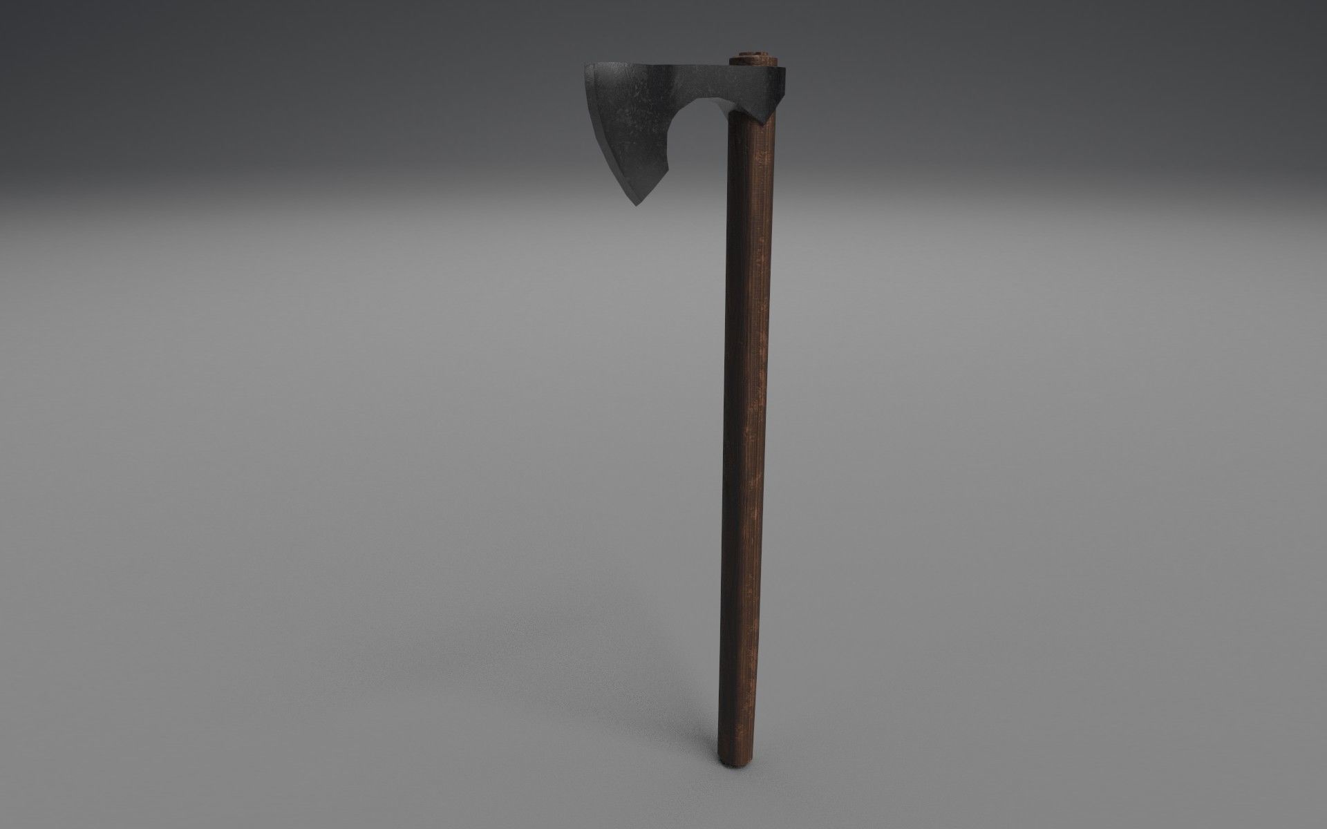 Viking-Axe LowPoly axe Free low-poly 3D model_1