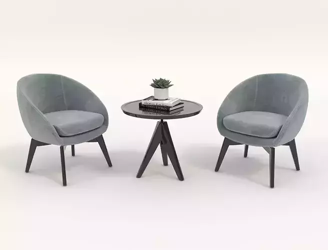Modern Table and Chair Set 12
