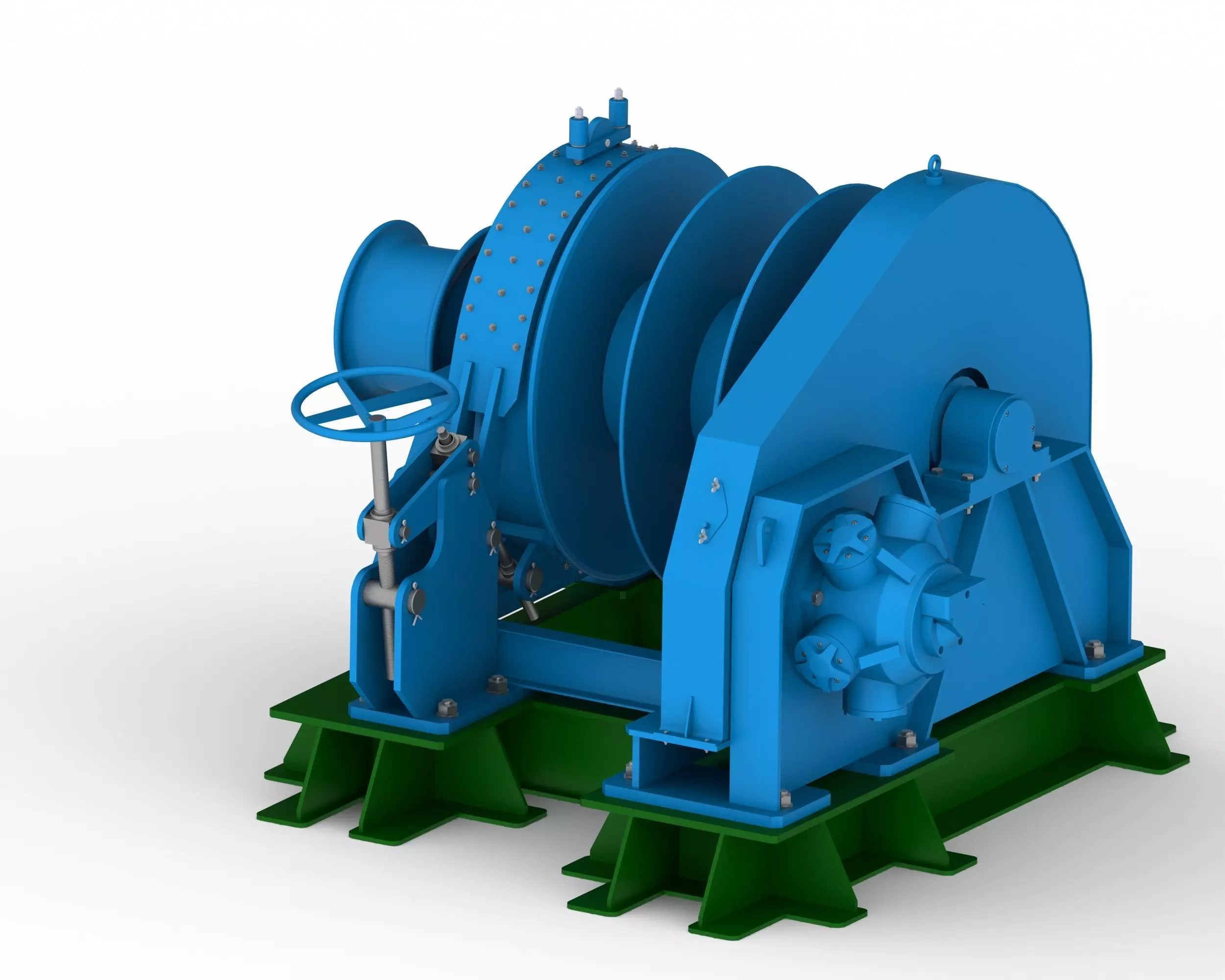 Mooring Winch 3D model_2