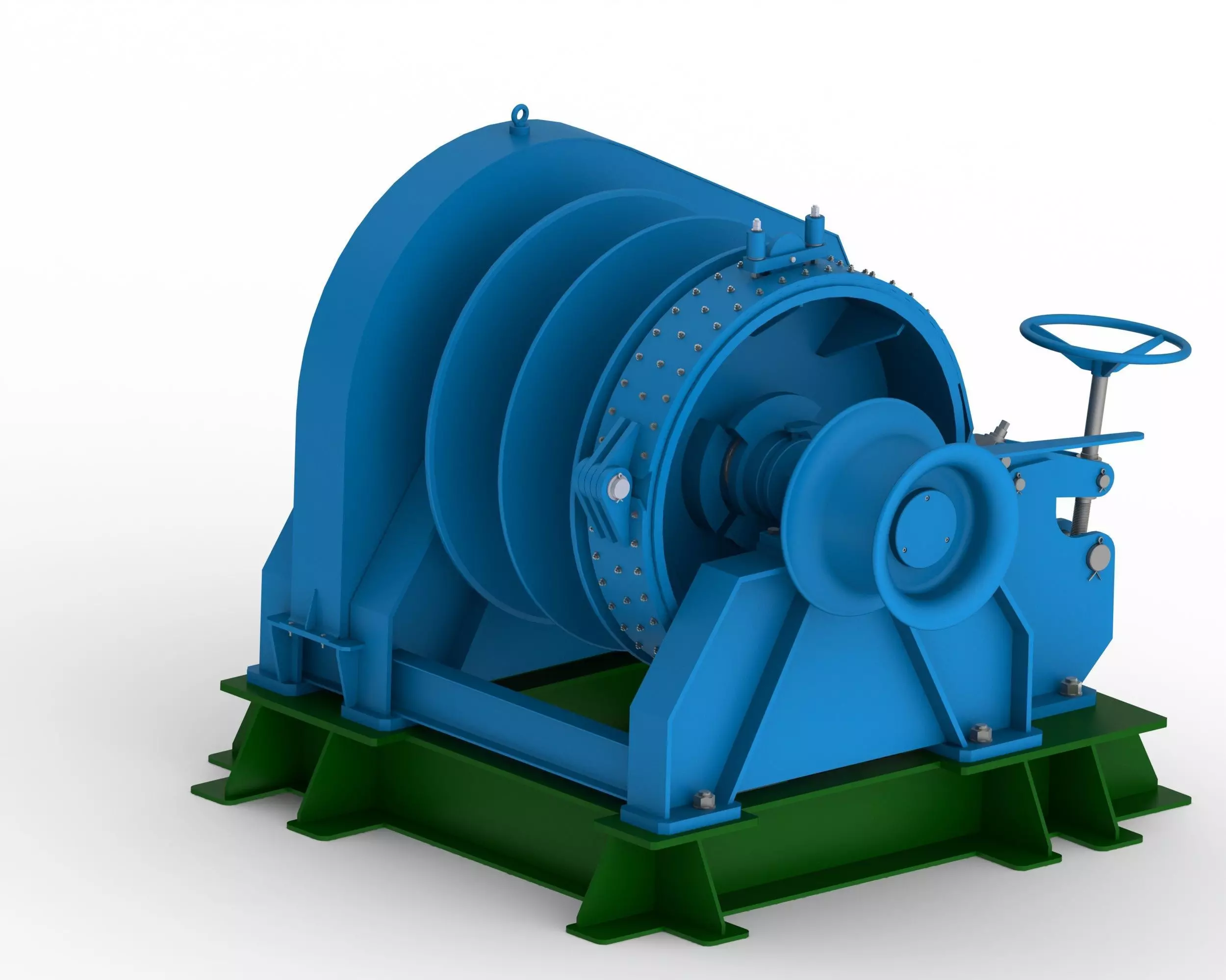 Mooring Winch 3D model_1