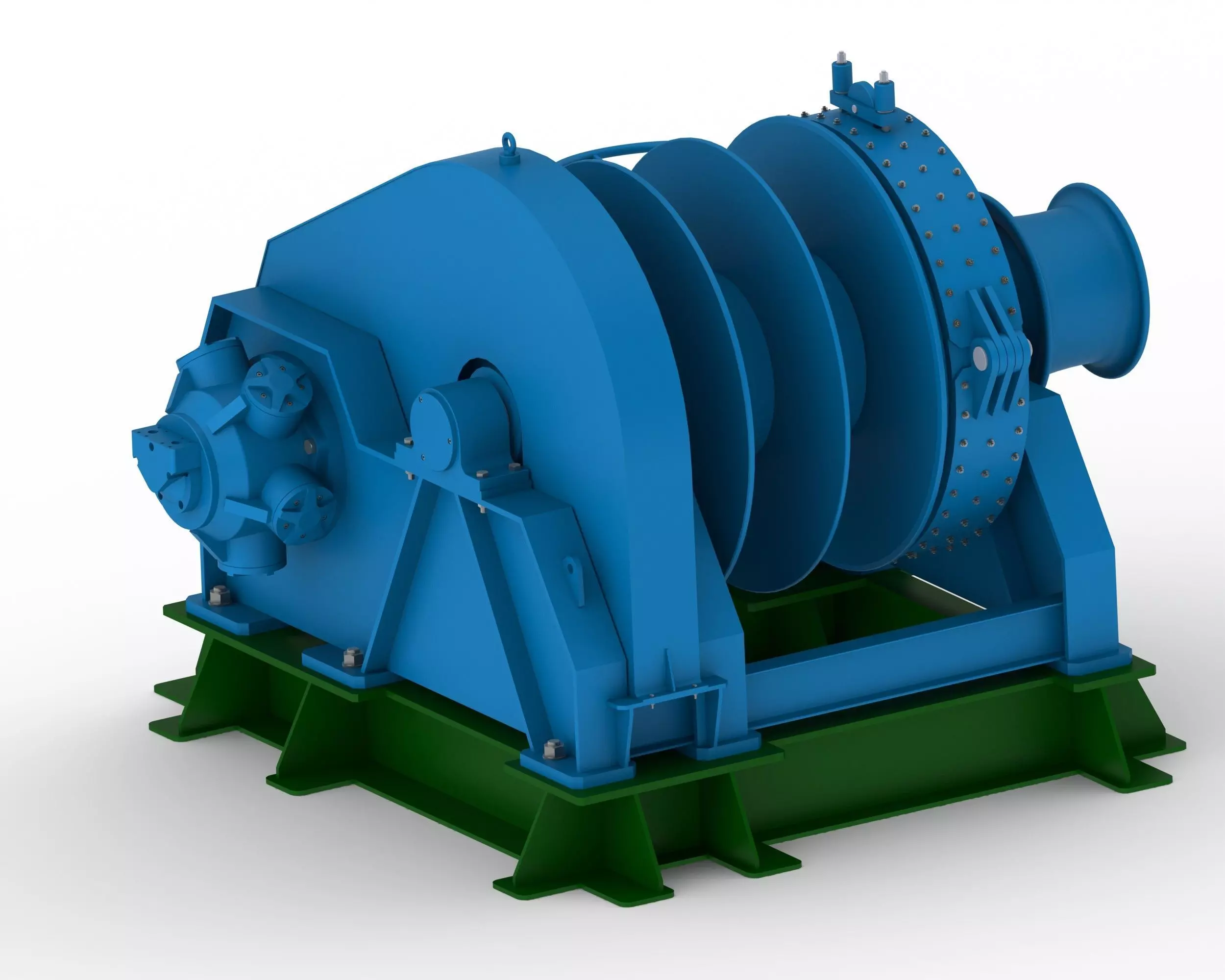 Mooring Winch 3D model_3