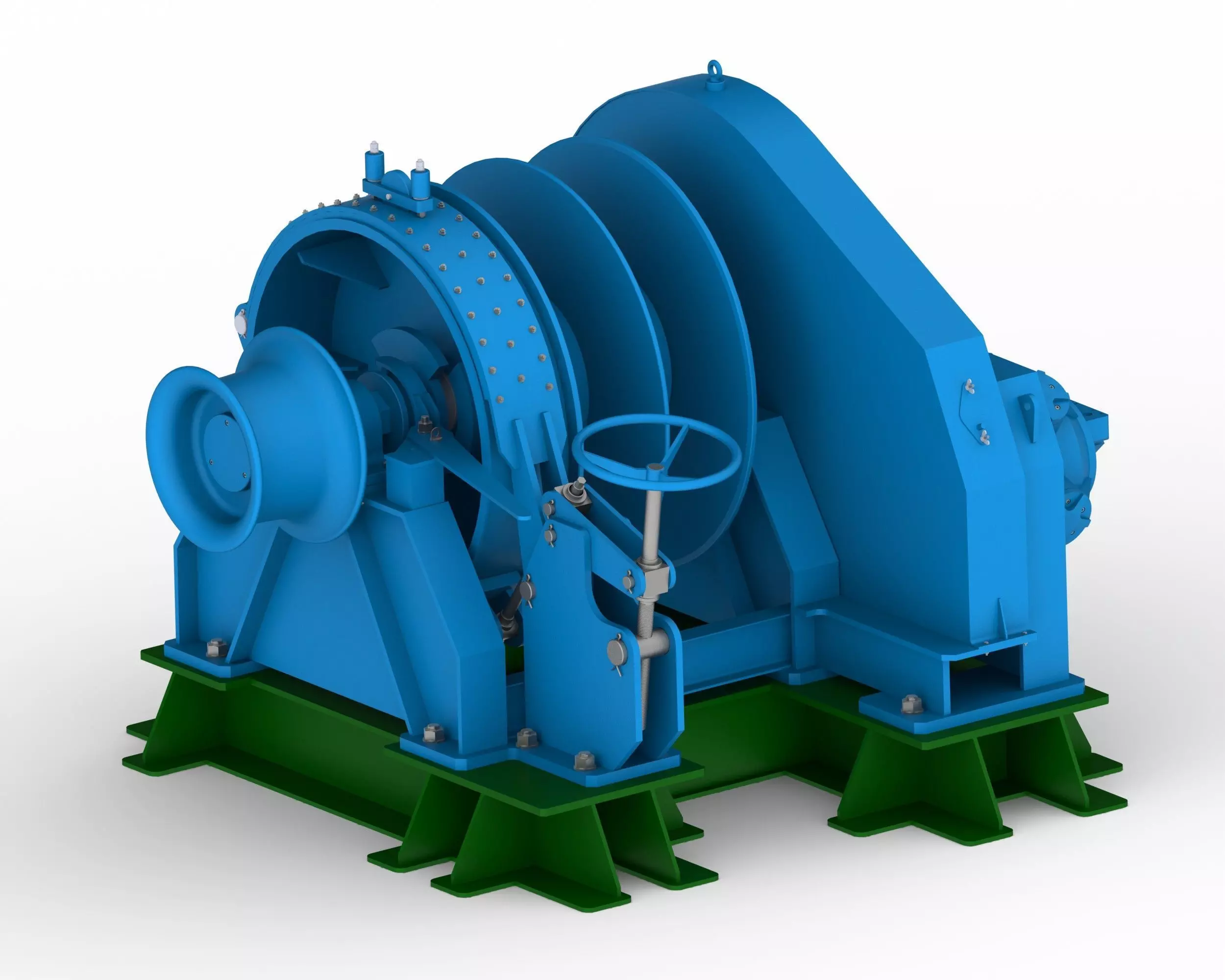 Mooring Winch 3D model_0