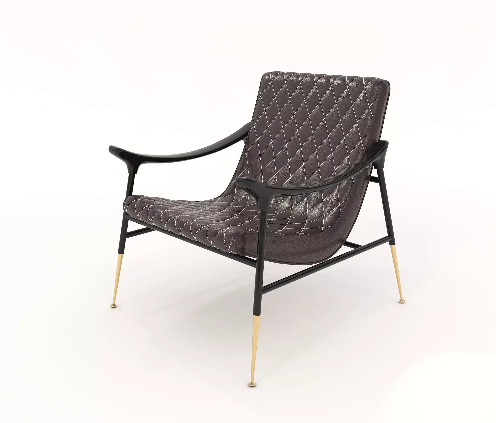 Modern Coffee Table and Armchair Set 26 3D model_6