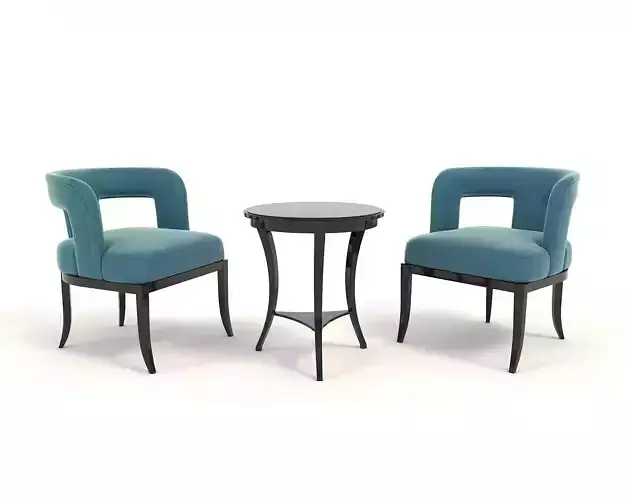 European Style Coffee Table and Armchair 4