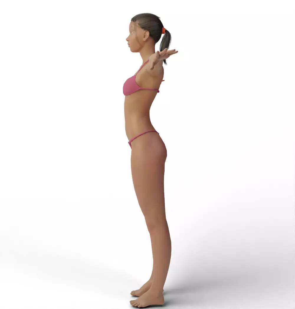 Bikini Female Base Model 3D model_8
