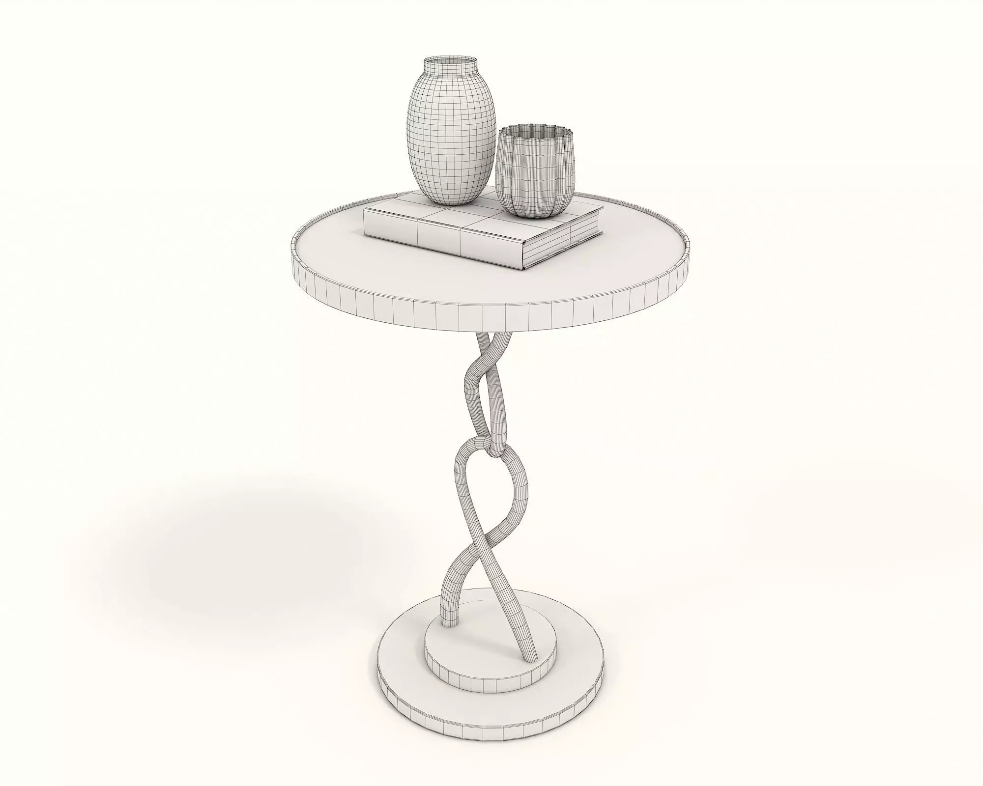 Modern Coffee Table and Armchair Set 30 3D model_8