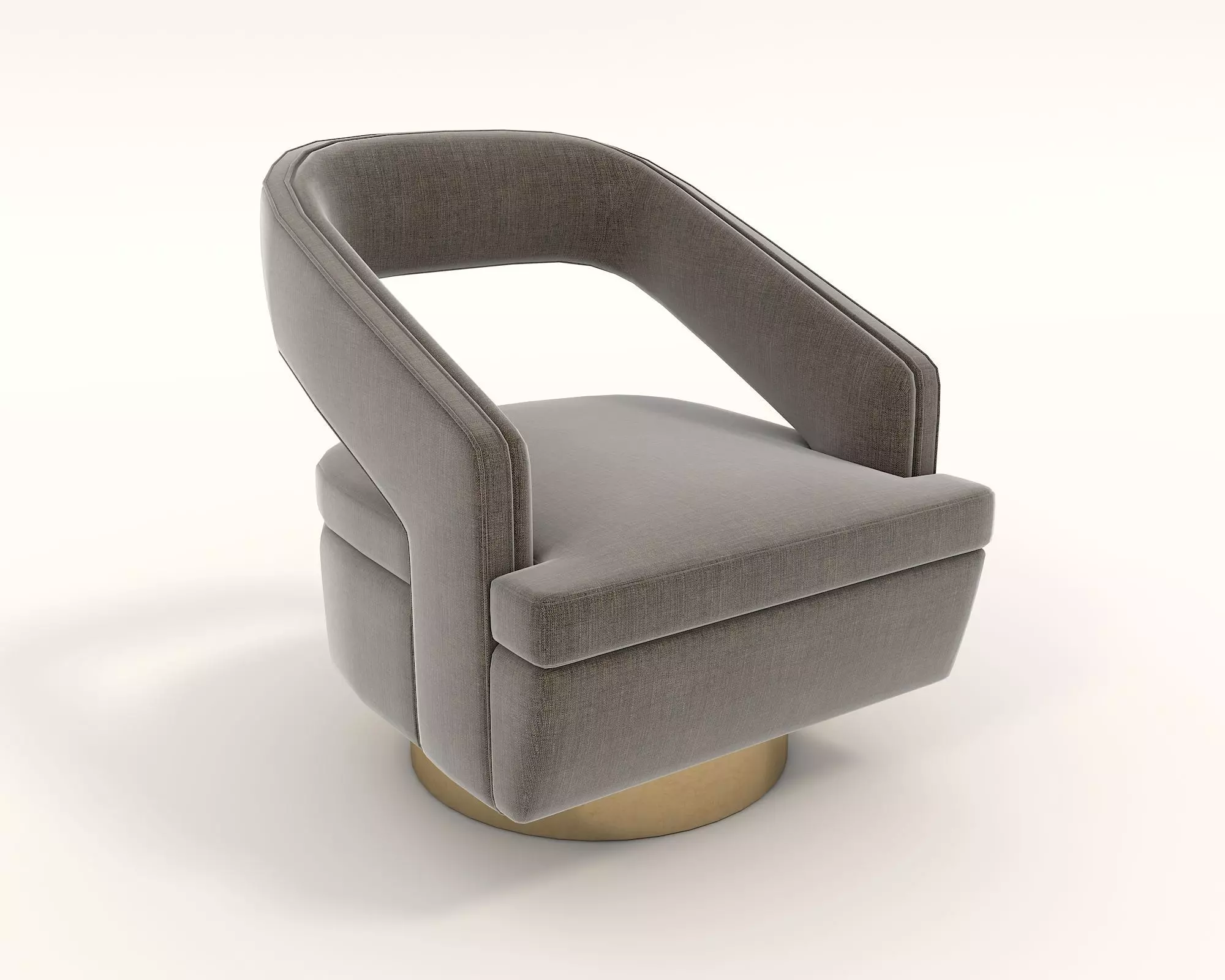 Modern Coffee Table and Armchair Set 30 3D model_4