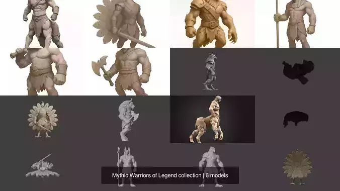 Mythic Warriors of Legend collection Mythic Warriors of Legend collection