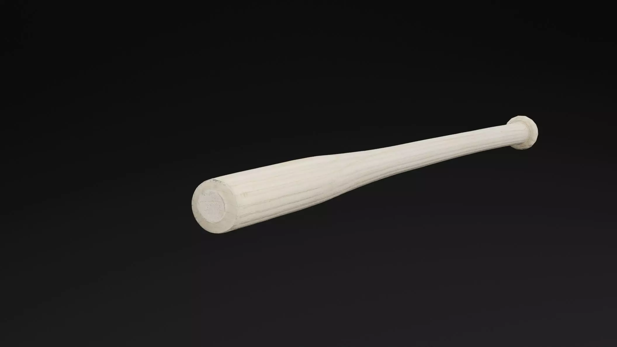 Baseball Bat Low-poly 3D model_4