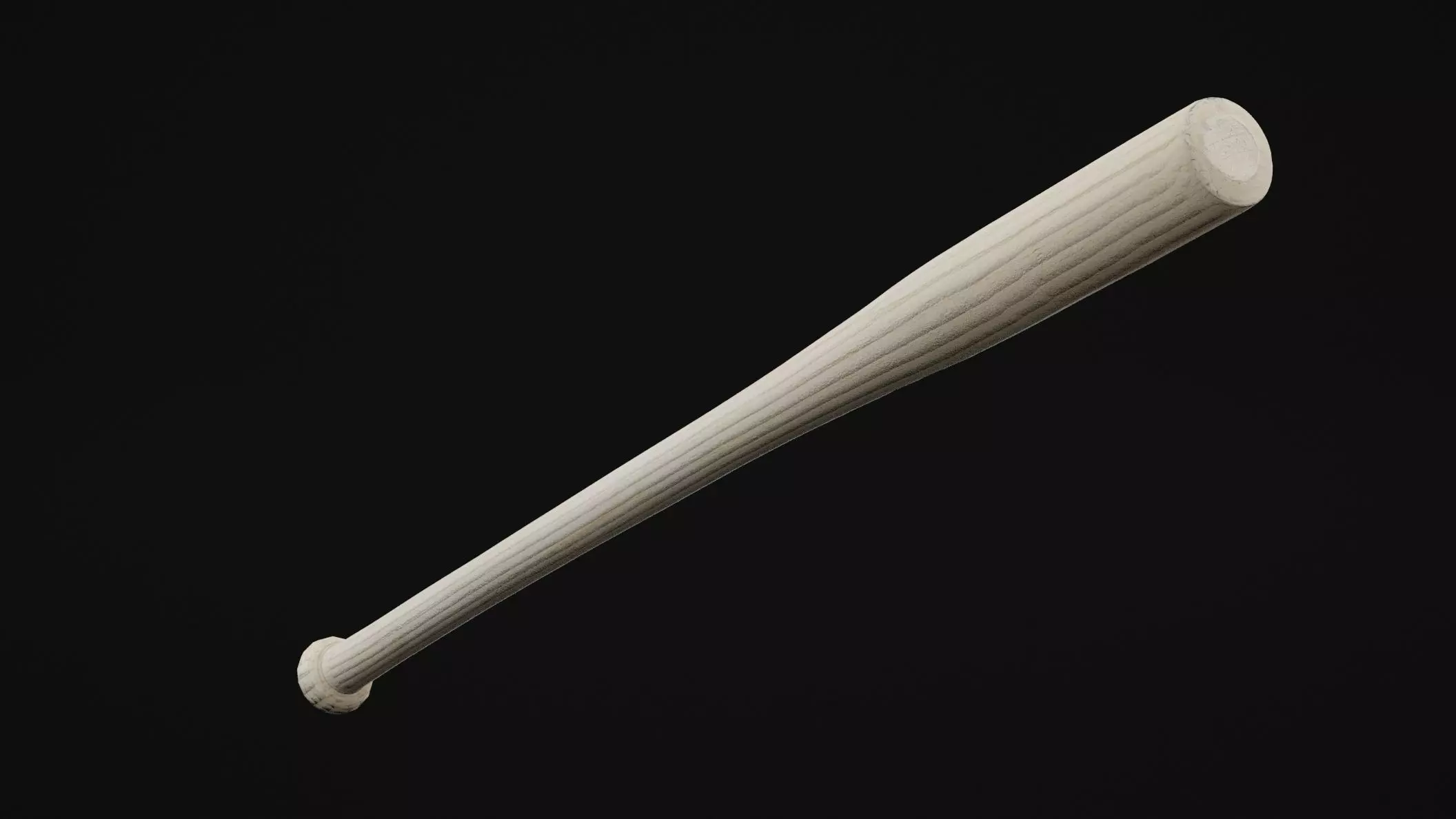 Baseball Bat Low-poly 3D model_0