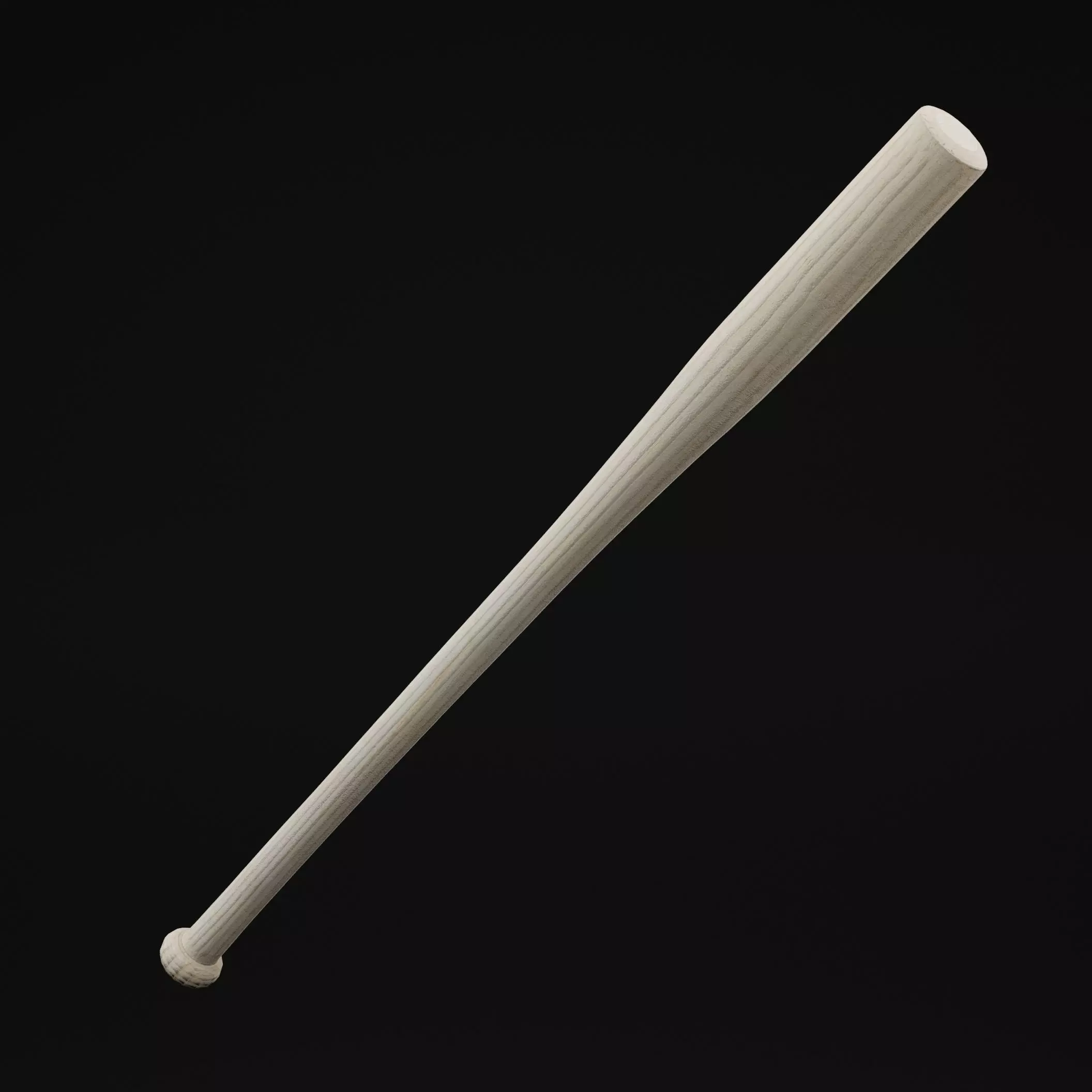 Baseball Bat Low-poly 3D model_5