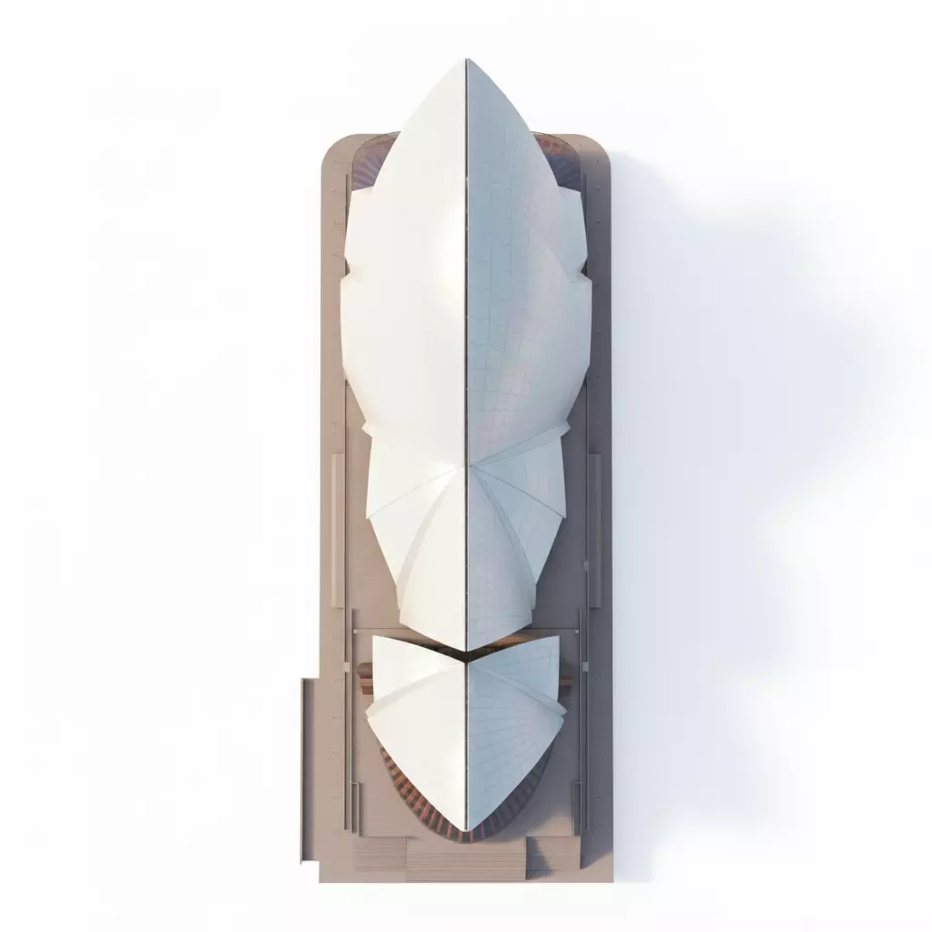 Sydney Opera House Architectural Model Low-poly 3D model_4