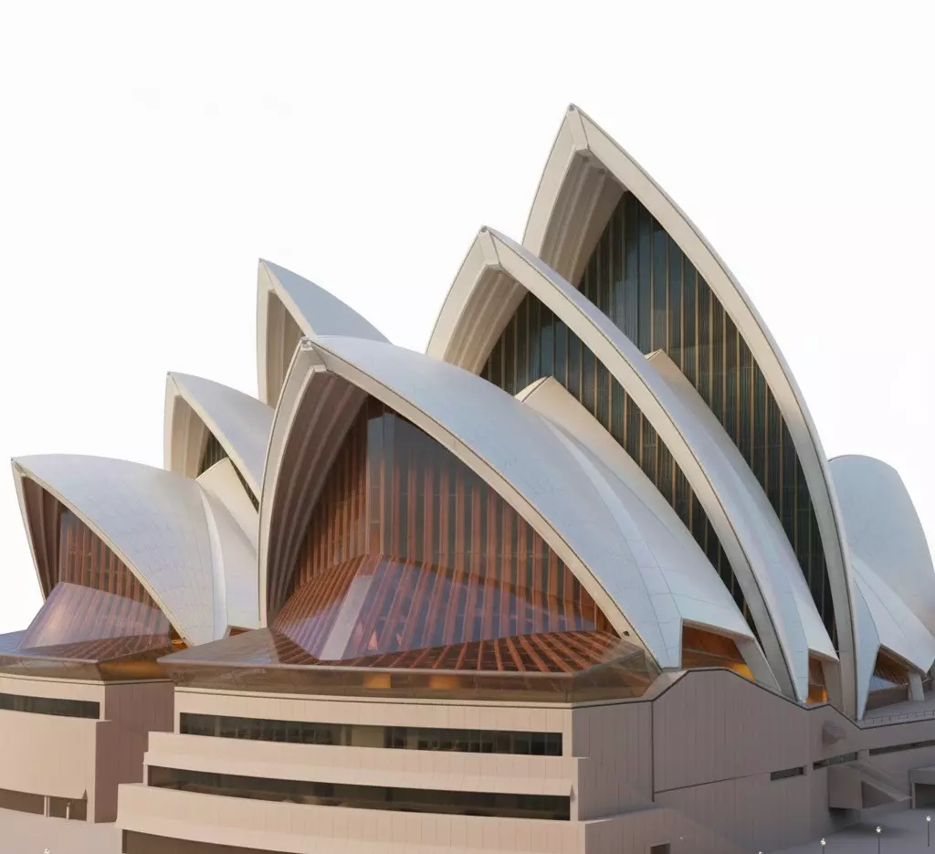 Sydney Opera House Architectural Model Low-poly 3D model_6