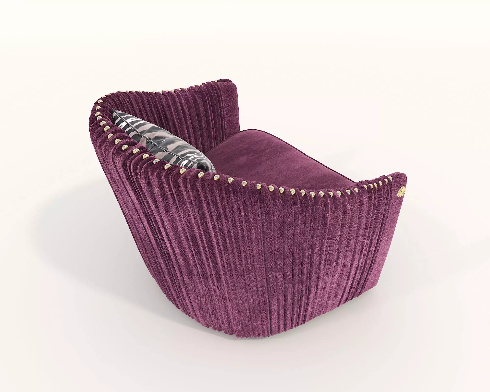 Modern Coffee Table and Armchair Set 39 3D model_6