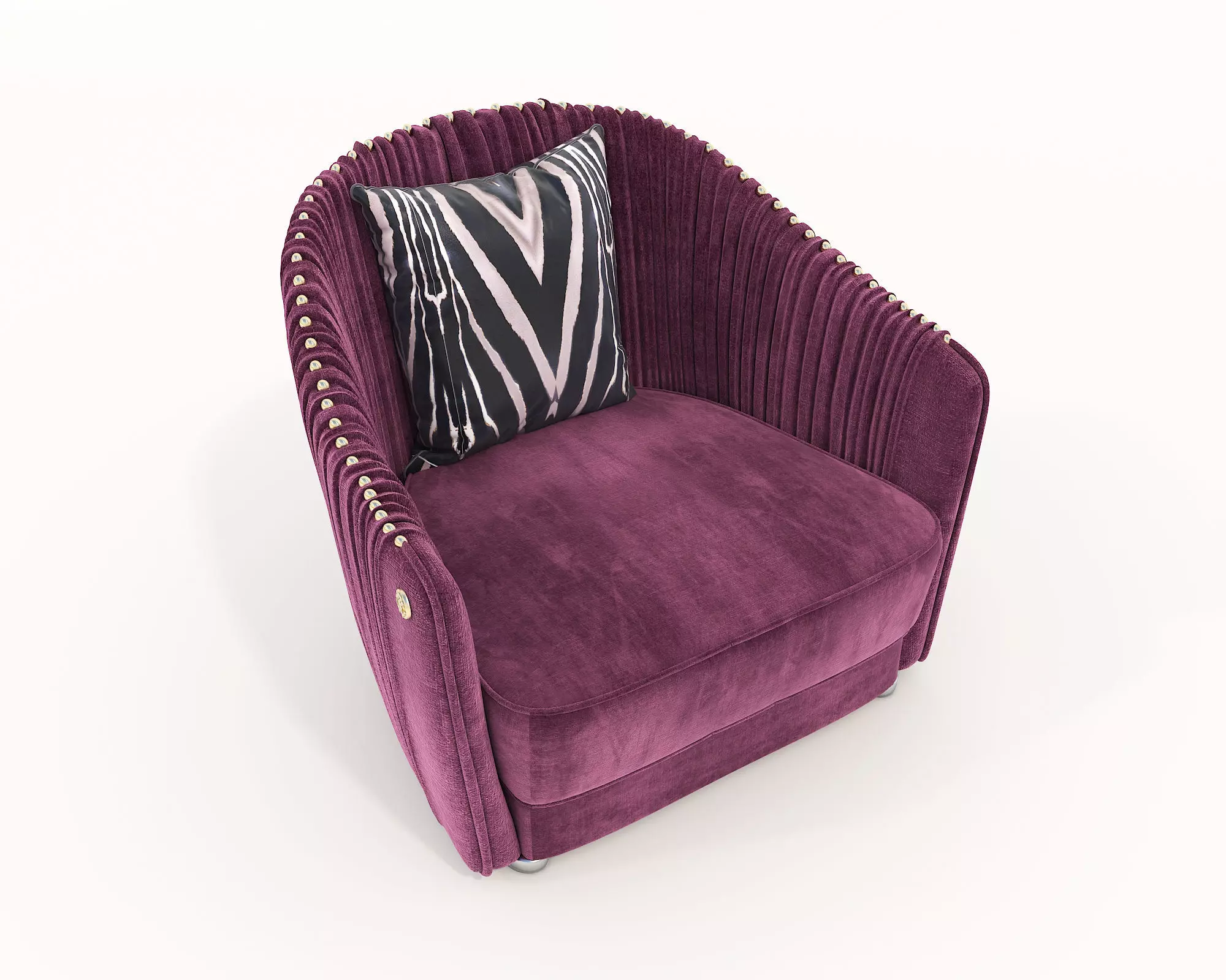 Modern Coffee Table and Armchair Set 39 3D model_4