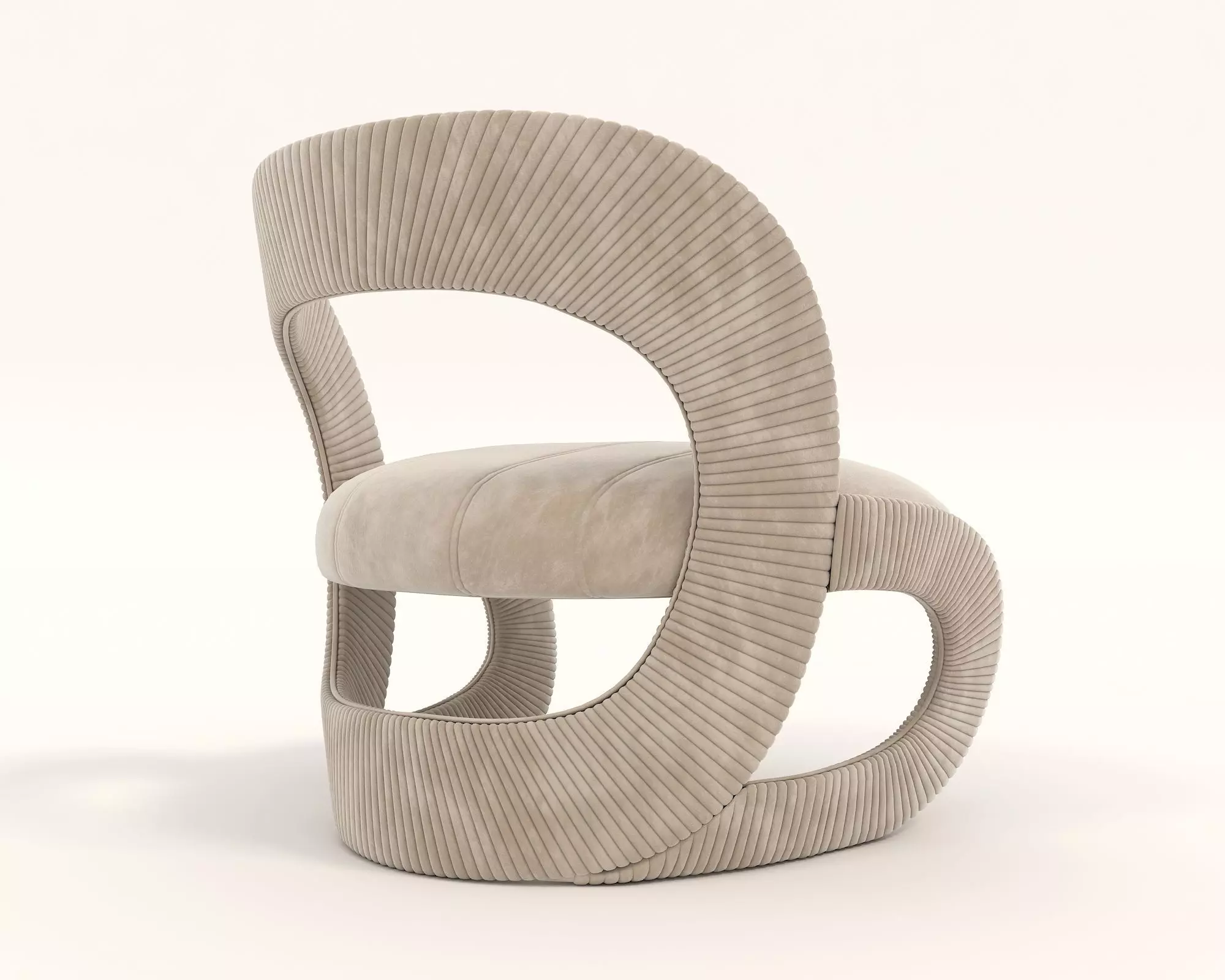 Modern Coffee Table and Armchair Set 40 3D model_7