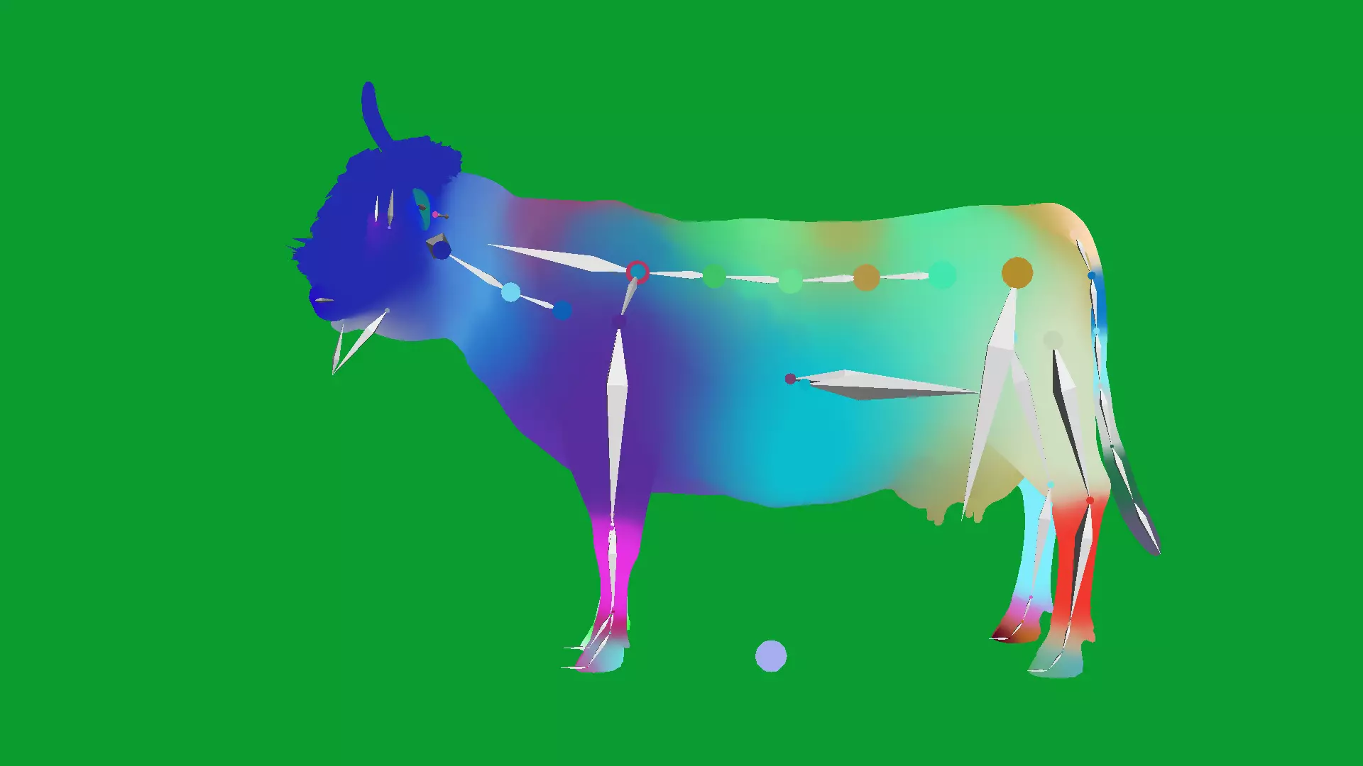 Highland Cattle Low-poly 3D model_18