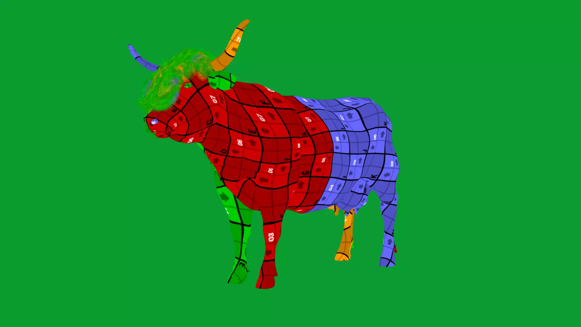 Highland Cattle Low-poly 3D model_41