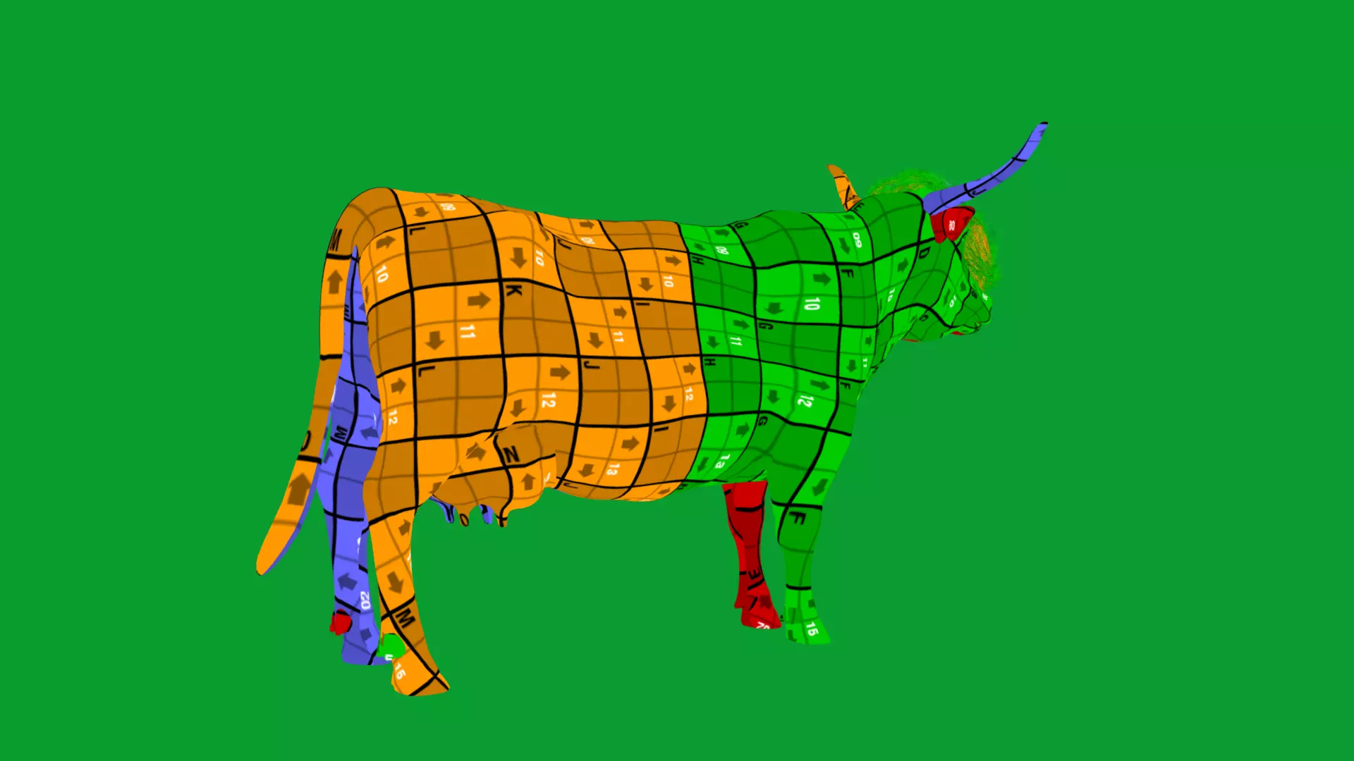 Highland Cattle Low-poly 3D model_45