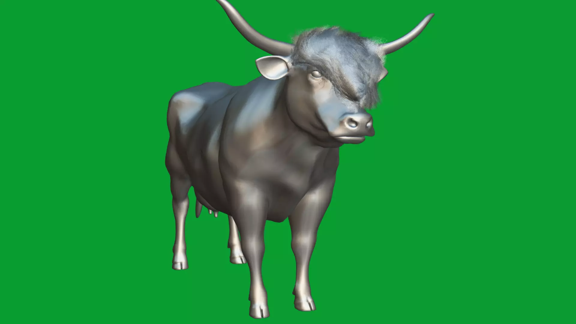 Highland Cattle Low-poly 3D model_39