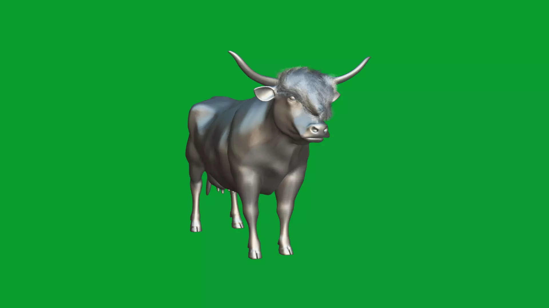 Highland Cattle Low-poly 3D model_31