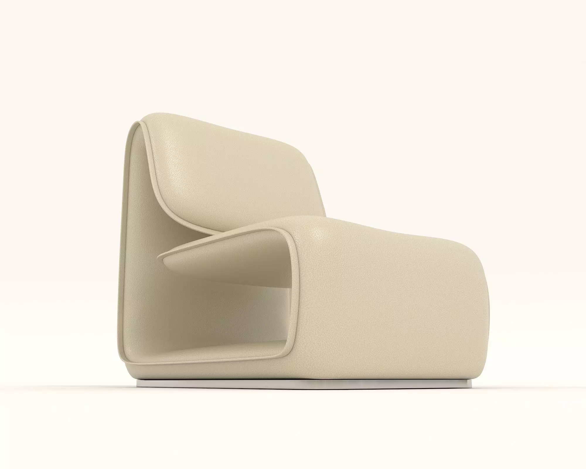 Modern Coffee Table and Armchair Set 41 3D model_7