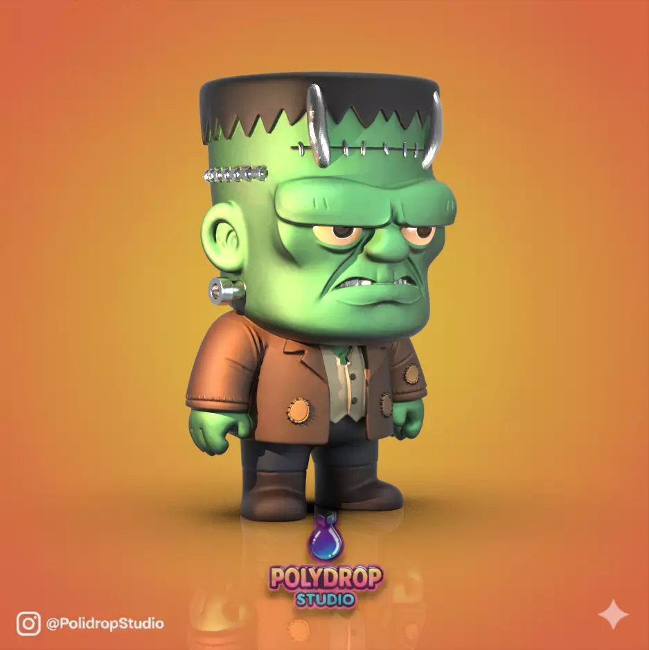 Classic monsters 3D print model_4