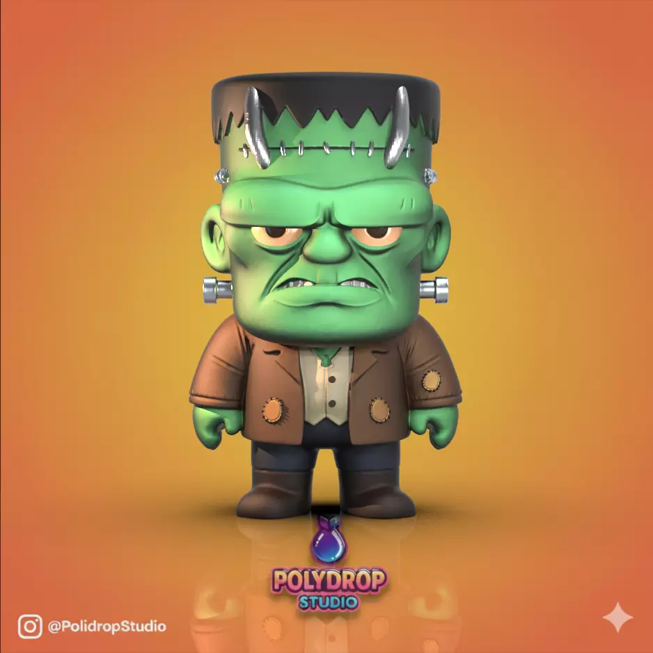 Classic monsters 3D print model_3