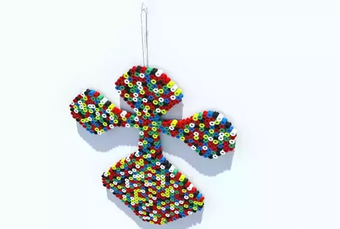 Perler Beads Crucifix 3D model