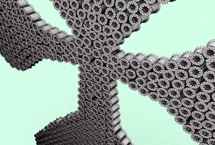 Perler Beads Crucifix 3D model_5