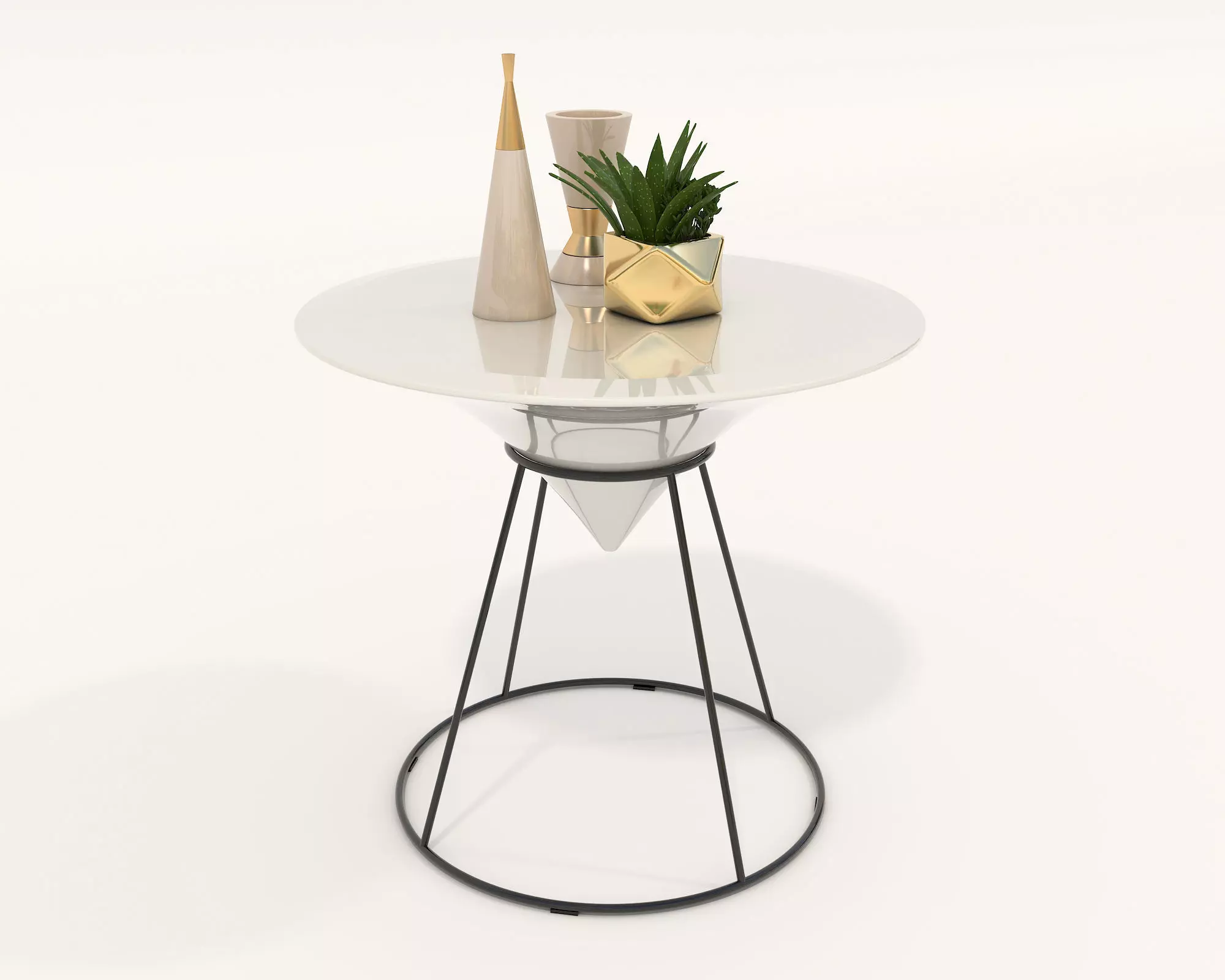 Modern Coffee Table and Chair 3 3D model_7