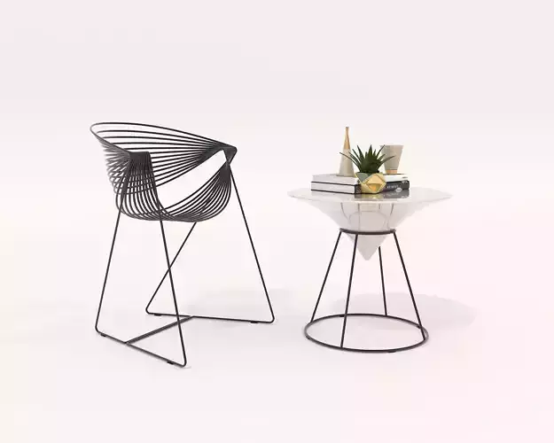 Modern Coffee Table and Chair 3